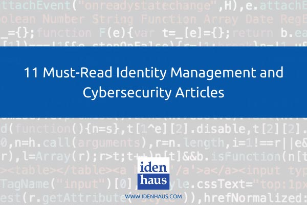 identity management and cybersecurity articles