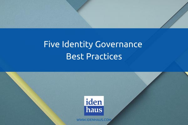 identity governance best practices