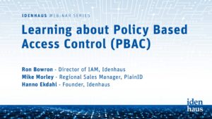learning about policy based access control (pbac)